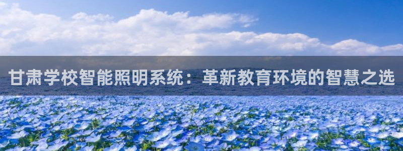 千亿国际网页版登录下载:甘肃学校智能照明系统:革新教育环境的智慧之选