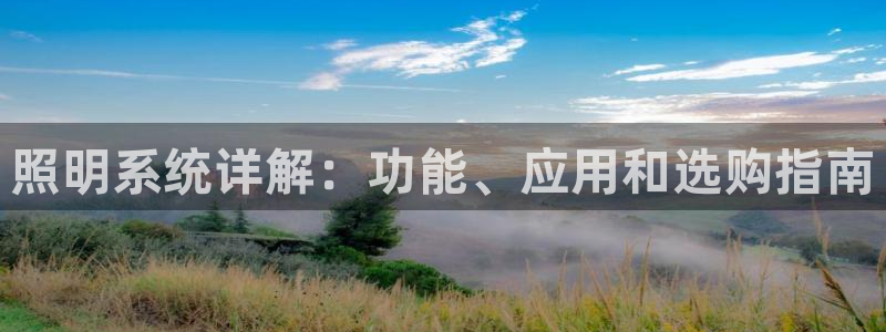 千亿国际游戏登录:照明系统详解:功能、应用和选购指南