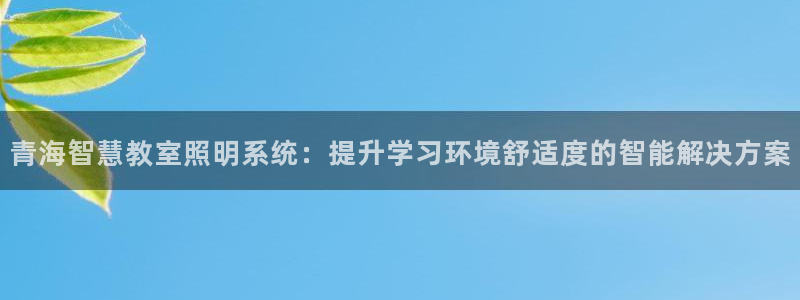 千亿国际欧阳文昊长的什么样:青海智慧教室照明系统:提升学习环境舒适度的智能解决方案