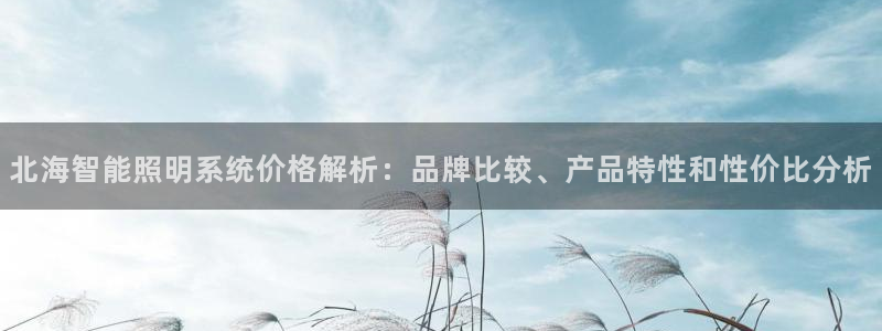 千亿国际在线网页:北海智能照明系统价格解析:品牌比较、产品特性和性价比分析