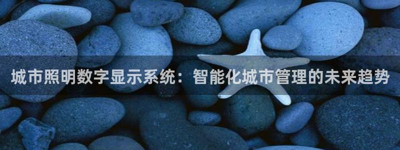 千亿国际唯一官方网站登录:城市照明数字显示系统:智能化城市管理的未来趋势