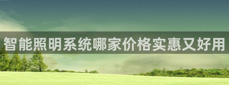 千亿国际平台是什么：智能照明系统哪家价格实惠又好用