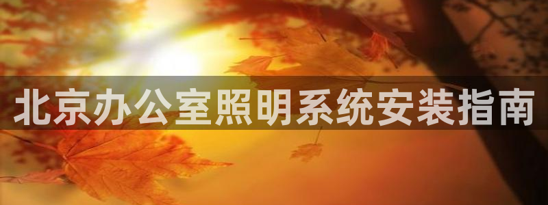 千亿国际网页版：北京办公室照明系统安装指南