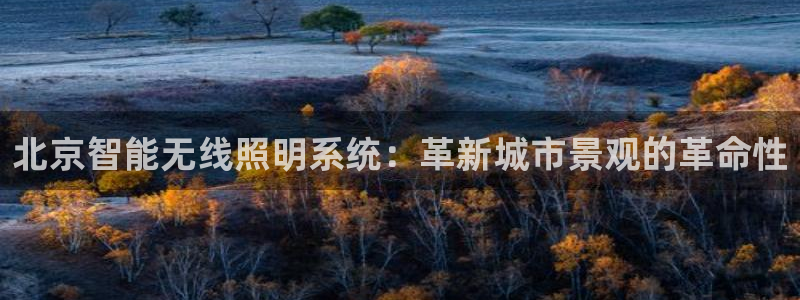 千亿国际手机版app下载官网:北京智能无线照明系统:革新城市景观的革命性