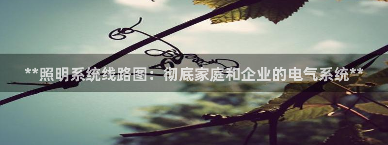千亿国际手机登录网：**照明系统线路图：彻底家庭和企业的电气系统**