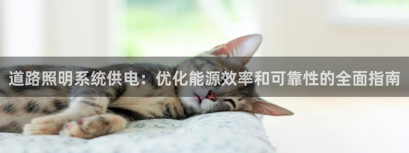 千亿国际欧阳文昊怎么样了:道路照明系统供电:优化能源效率和可靠性的全面指南