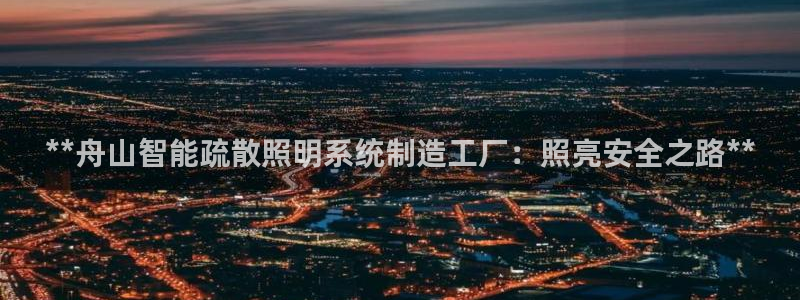 千亿国际跟盛辉是一家的吗:**舟山智能疏散照明系统制造工厂:照亮安全之路**