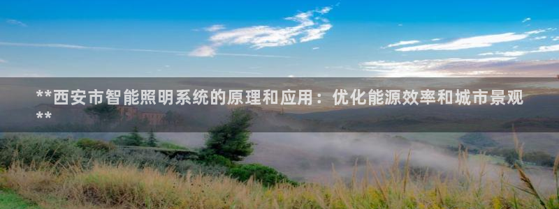 千亿国际全新官网:**西安市智能照明系统的原理和应用:优化能源效率和城市景观
**