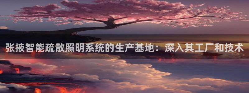 千亿国际登录网页:张掖智能疏散照明系统的生产基地:深入其工厂和技术