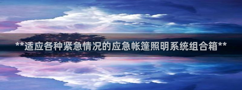 千亿国际电子游戏：**适应各种紧急情况的应急帐篷照明系统组合箱**